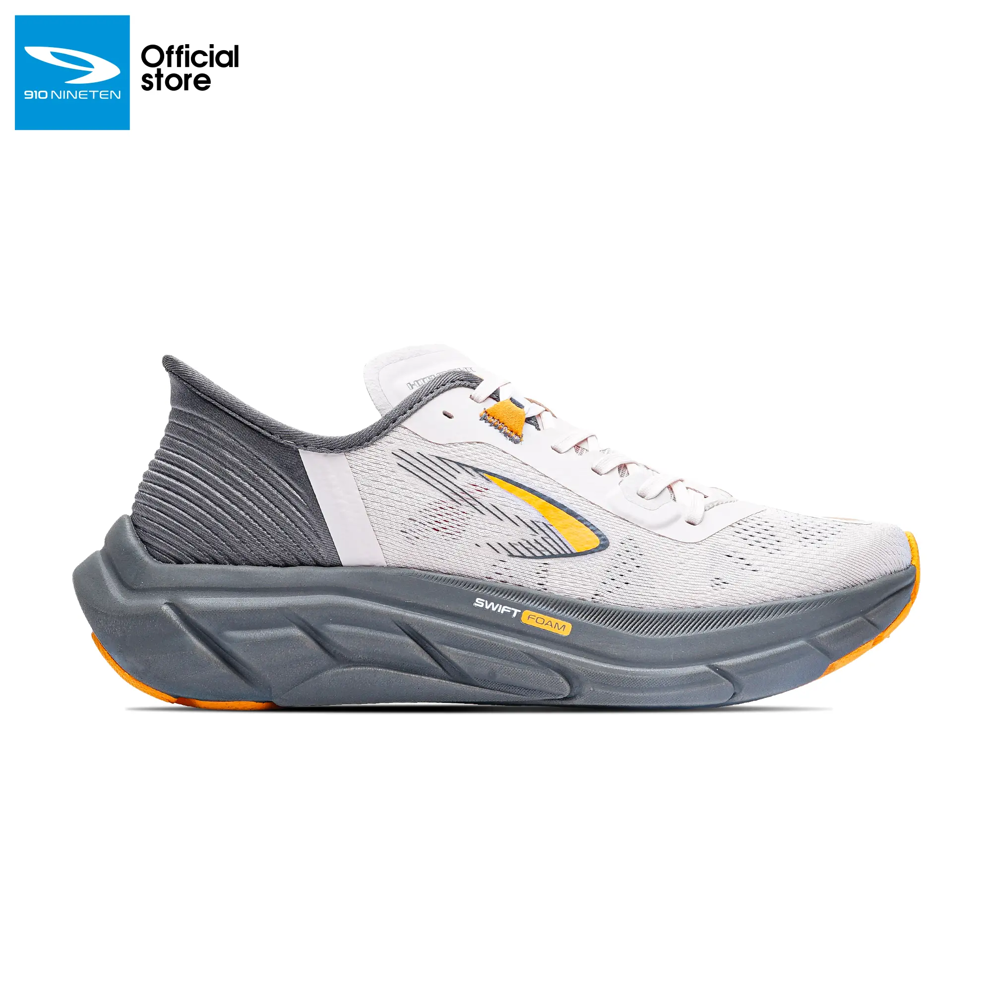 910 Nineten Sepatu Lari Hiroshi GTX – Abu Muda / Abu Tua / Jingga