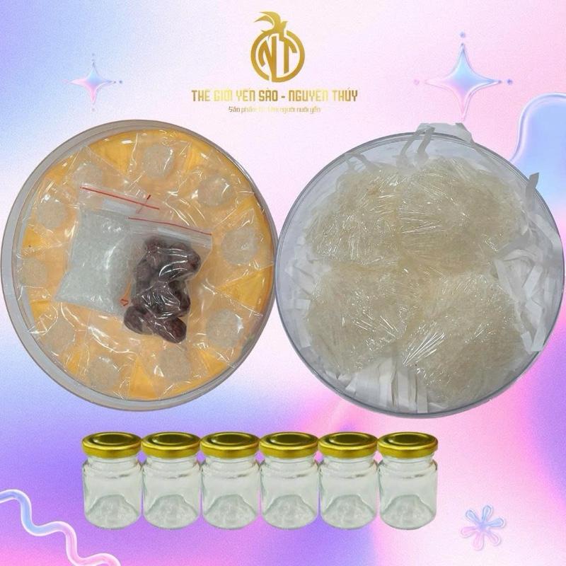 [ Mua 1 + TẶNG 1 ] Hộp 4 Tổ Yến Vụn Sạch Lông + Tặng Hộp 10 Viên Yến Baby + táo, đường ( tổng 20gr Yến)