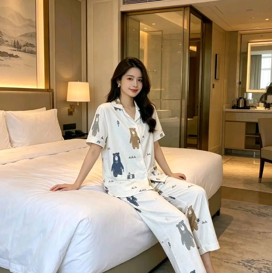 PIYAMA  TGN PENDEK CELANA PANJANG STD & JMB , BAJU TIDUR  WANITA,NYAMAN MURAAAH!!!