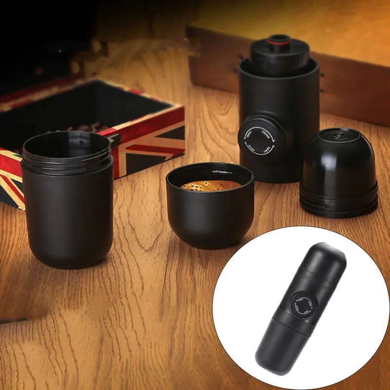 Máy pha cà phê Espresso, Cầm Tay mini, với tính năng áp suất, Máy pha cà phê Espresso Thủ Công Thích hợp để pha cà phê Thủ Công 1