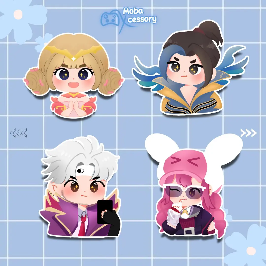 Stiker Hero Mobile Legends Sticker Laptop Helm Handphone Tumbler Premium Glitter Anti Air Waterproof Lengket