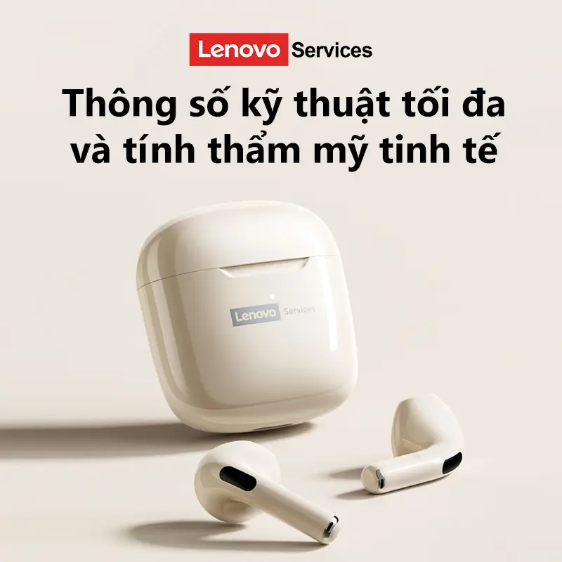 Tai nghe Lenovo LE201 Bluetooth ENC chống ồn, tai nghe thể thao và chơi game với thời lượng pin dài và chất lượng âm thanh độ nét cao | BigBuy360 - bigbuy360.vn