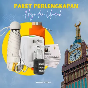 ANP88 - Paket Perlengkapan Haji dan Umroh untuk Muslim dengan Aksesori Lengkap dan Praktis
