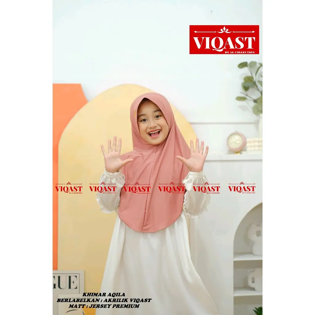 jilbab anak sekolah AQILA akrilik label bergo anak pinguin jersey premium umur -/+ 8-13 tahun kerudung anak  Instan Muslim nyaman cantik Khimar Variasi NURFARIZ.HIJAB