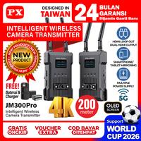 Gambar HDMI Wireless Video Transmitter Receiver Professional Kamera Monitoring HP Laptop TV Monitor DSLR Mirrorles Wireless HDMI 4K 200 Meter PX JM300Pro - JM300PRO dari PX Official Store Kota Administrasi Jakarta Utara 1 Tokopedia