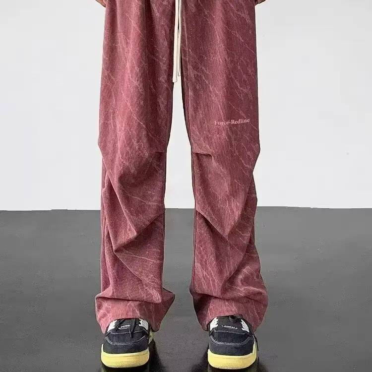 Quần Nam, Thiết Kế Graffiti Mùa Hè, Thời Trang, Cá Tính, Quần Thường Ngày Màu Trơn Quần Ống Rộng Menswear Pants 8