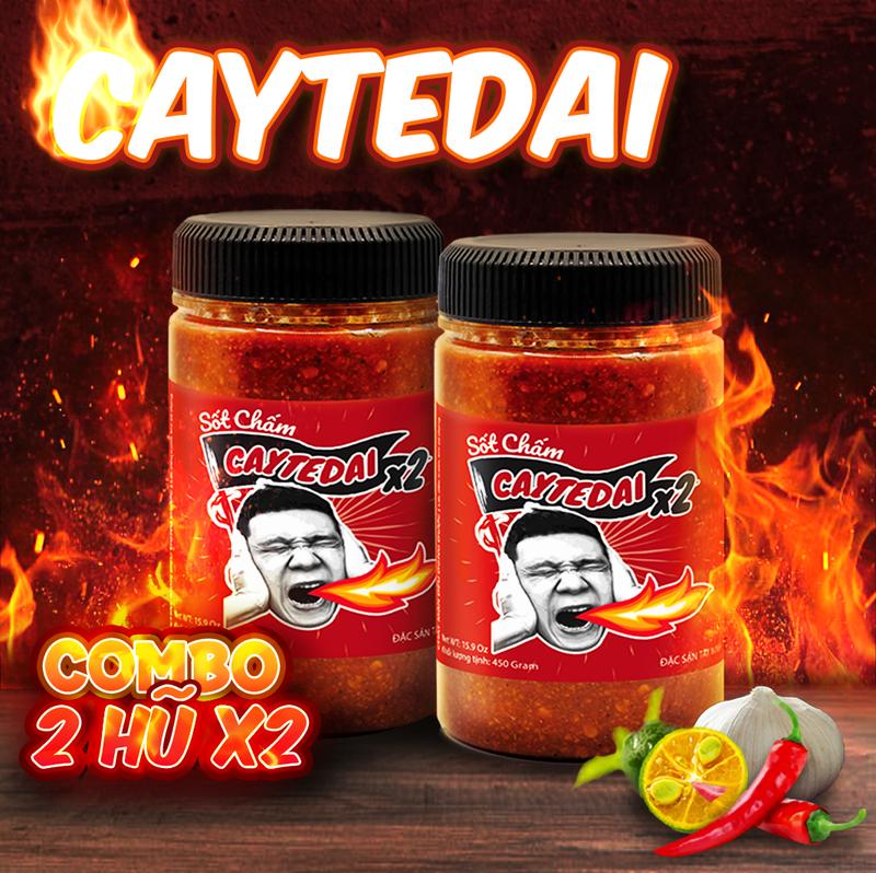 COMBO 2 Hũ SIÊU CAY X2 - Sốt Muối Chấm Lâm Vlog Cay Tê Dại x2