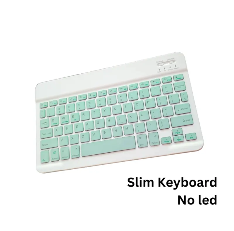 Keyboard Mouse 10 Inch 3 in 1 Wireless Bluetooth Set Lightweight Portable Computer Kabel Tablet 4