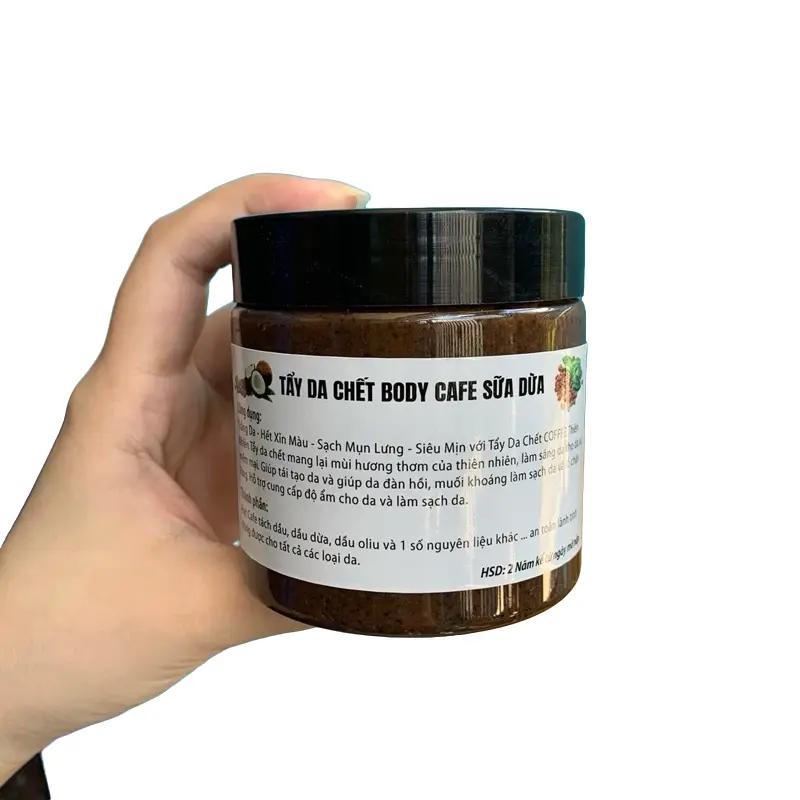 Tẩy tế bào chết cà phê sữa dừa hủ 200g - dưỡng da body