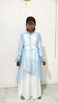 Product Review of KAMARI set rok anak ice blue,burgundy,set gaun anak,set rok anak lebaran..brukat tile dot/polos,kebaya anak,gamis lebaran anak kekinian usia 2-15 tahun Setelan Muslim anak Bunga Outer Baju Jilbab Nyaman Panjang Panjang Dress Kaos from L**i 0