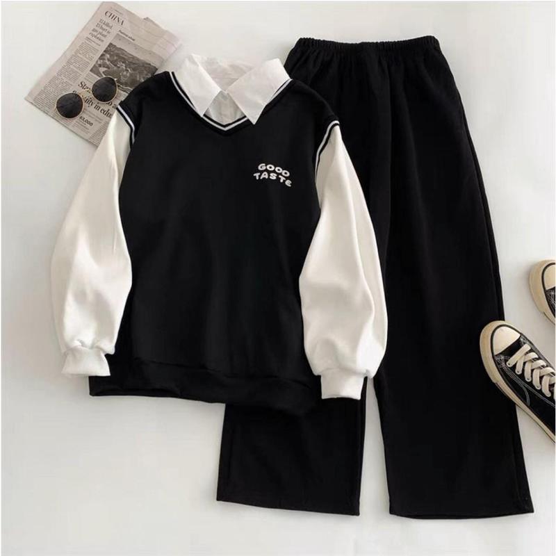 SILVANESSA SETELAN GOOD TASTE SPORTY SETELAN CELAN KULOT BISA ORDER TERPISAH READY WARNA HITAM PUTIH BAHAN KAIN FLEECE 3