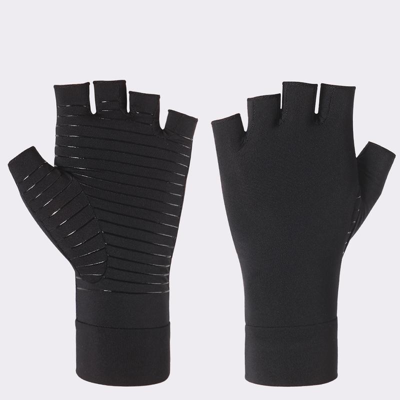 Product Introduction of Găng Tay Nửa Ngón Sợi Đồng, Hàng Mới Về, Điều Áp, Găng Tay Phục Hồi Chức Năng, Chống Trượt Bằng Silicon, Găng Tay Chăm Sóc Thể Thao, Dệt Kim, Thoải Mái 4