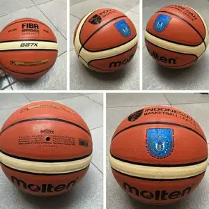 BOLA BASKET KULIT INDOOR OUTDOOR GG7X LOGO PERBASI MADE IN THAILAND PU SIZE 7 FREE PENTIL