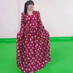 (123) Daster si manis karet  warna merah kuning kain rayon premium...