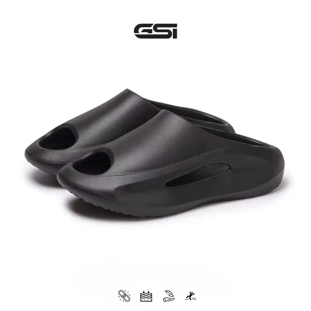 【GSI Shoes】Sandal Pria Sandal Slippers Slop On Pria Korean Fashion New Trendy EVA Rubber Empuk Ringan dan Nyaman Karet Shoes Sendal Selop
