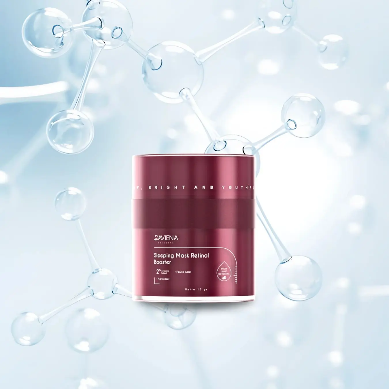 (DAPAT 1) SLEEPING MASK RETINOL BOOSTER | DAVIENA SKINCARE