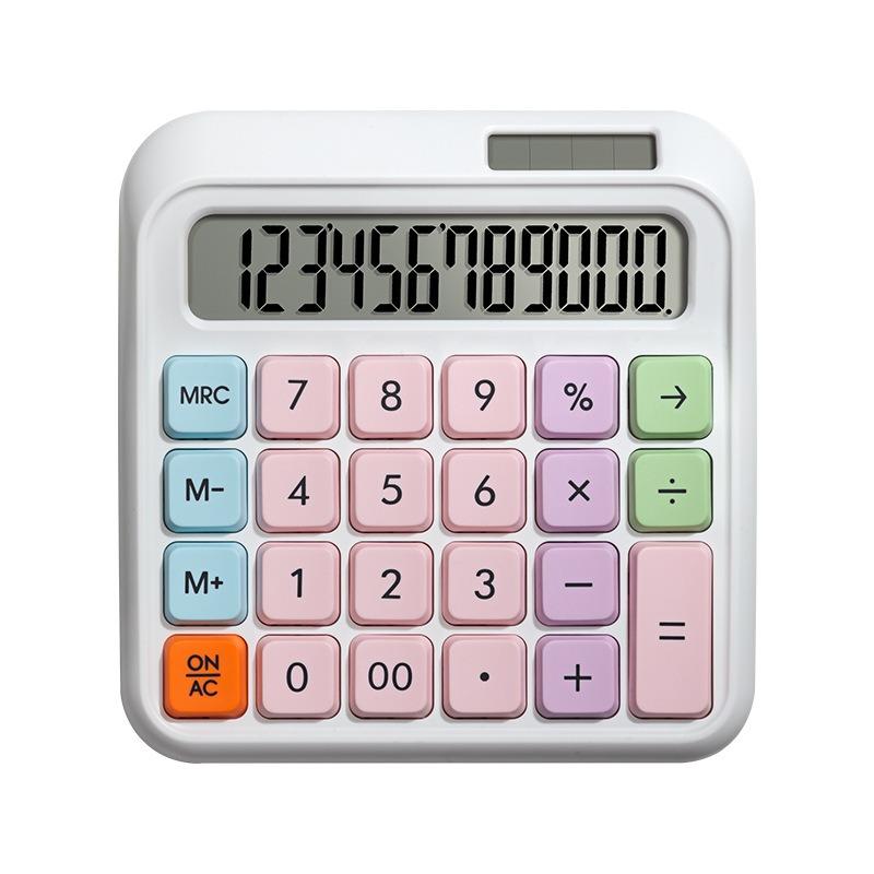 Product Introduction of Calculator Multi-color multi-function solar computer Student Finance Office calculator 12