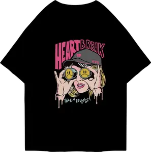 Kaos Oversized Tshirt Heart Break | Kaos Oversize Pria dan Wanita