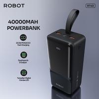 Gambar ROBOT Powerbank 40.000mAh RT40 Fast Charging Black+Gray Original - Garansi 1 Tahun  [BISA COD] dari Robot Official Shop Indonesia Kab. Tangerang 2 Tokopedia