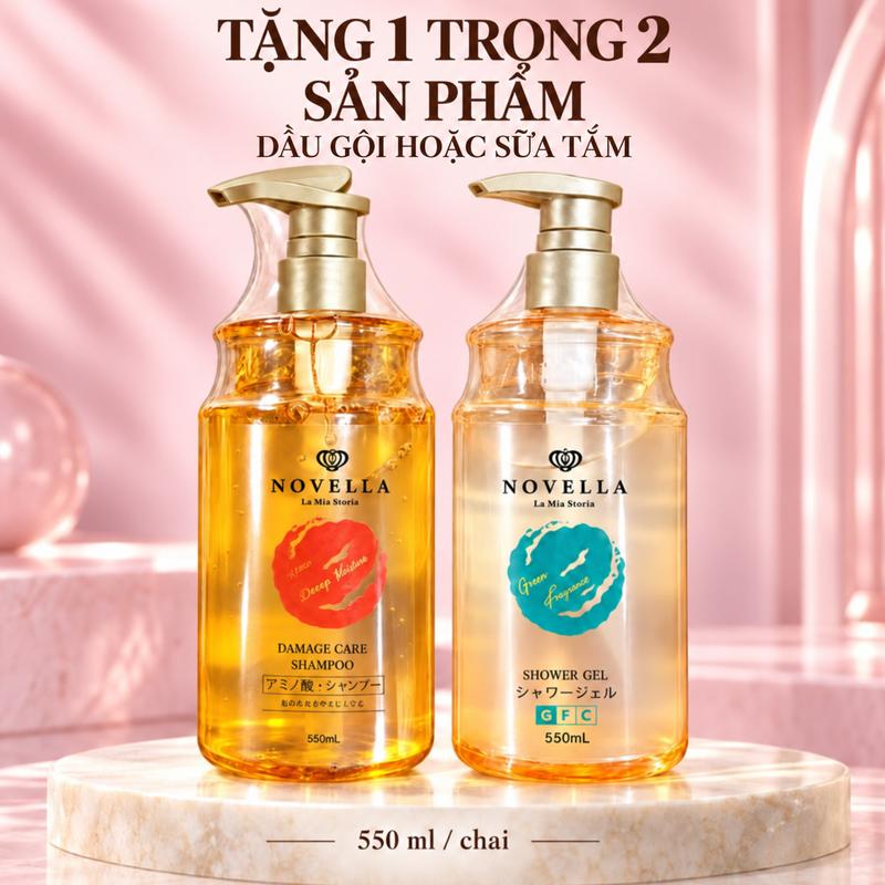 Quà Tặng Ngẫu Nhiên Dầu Gội Hoặc Sữa Tắm NOVELLA 550ml – Quà Tặng Dành Riêng Cho Khách Mua Hàng Trên Live