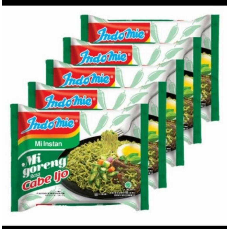 Product Introduction of Indomie cabe ijo isi 5 pcs Hijau Pedas Instan Makanan 4