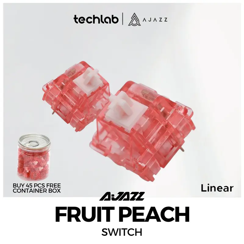 AJAZZ x Huano Peach Switch Dice Fruit 3-Pin Mechanical Keyboard 0