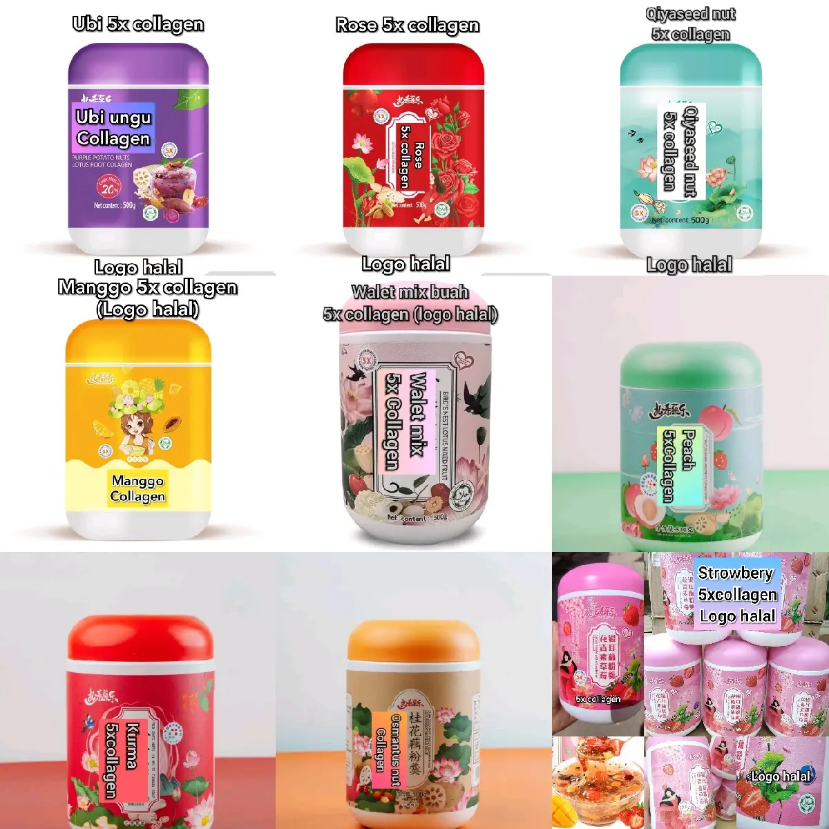 Bubuk lotus PAKET HEMAT 2 TOPLES (LOGO HALAL) 500gr