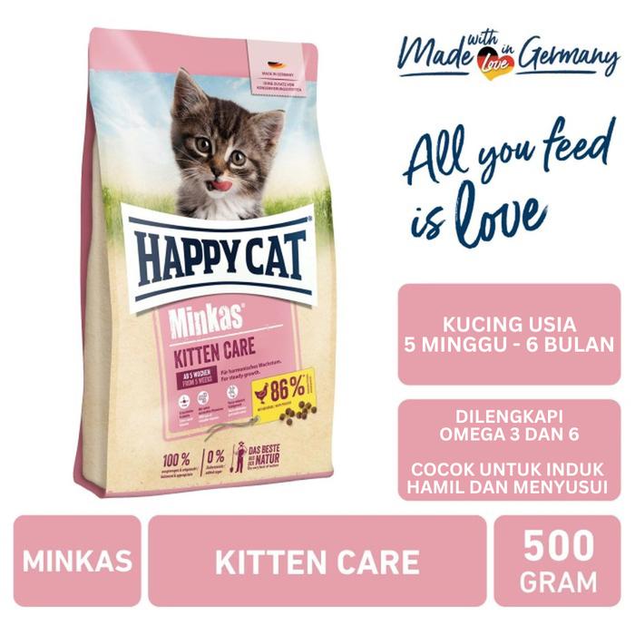 Gambar Happy Cat Makanan Anak Kucing Minkas Kitten Care 500gr dari Happy Dog Happy Cat Indonesia Kota Administrasi Jakarta Utara Tokopedia