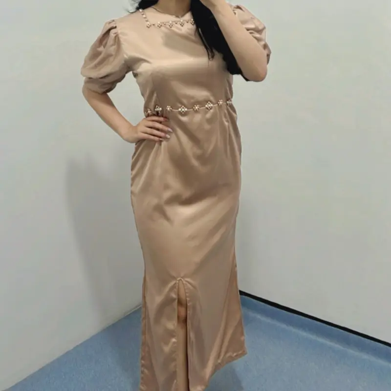 Dress Eca / Dress pesta (Real pick dan premium) Formal Wanita Kondangan Natal Gaun Mewah 2
