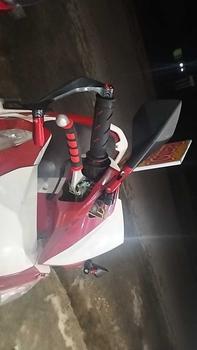 Product Review of Paket 5 Item variasi motor proguard sabit karbon + spion v2 tomok + handgrip domino + karet handle rem + jalu as roda Universal beat mio fino jupiter supra cbr150r nma pcx adv from 🅻**🅰 0