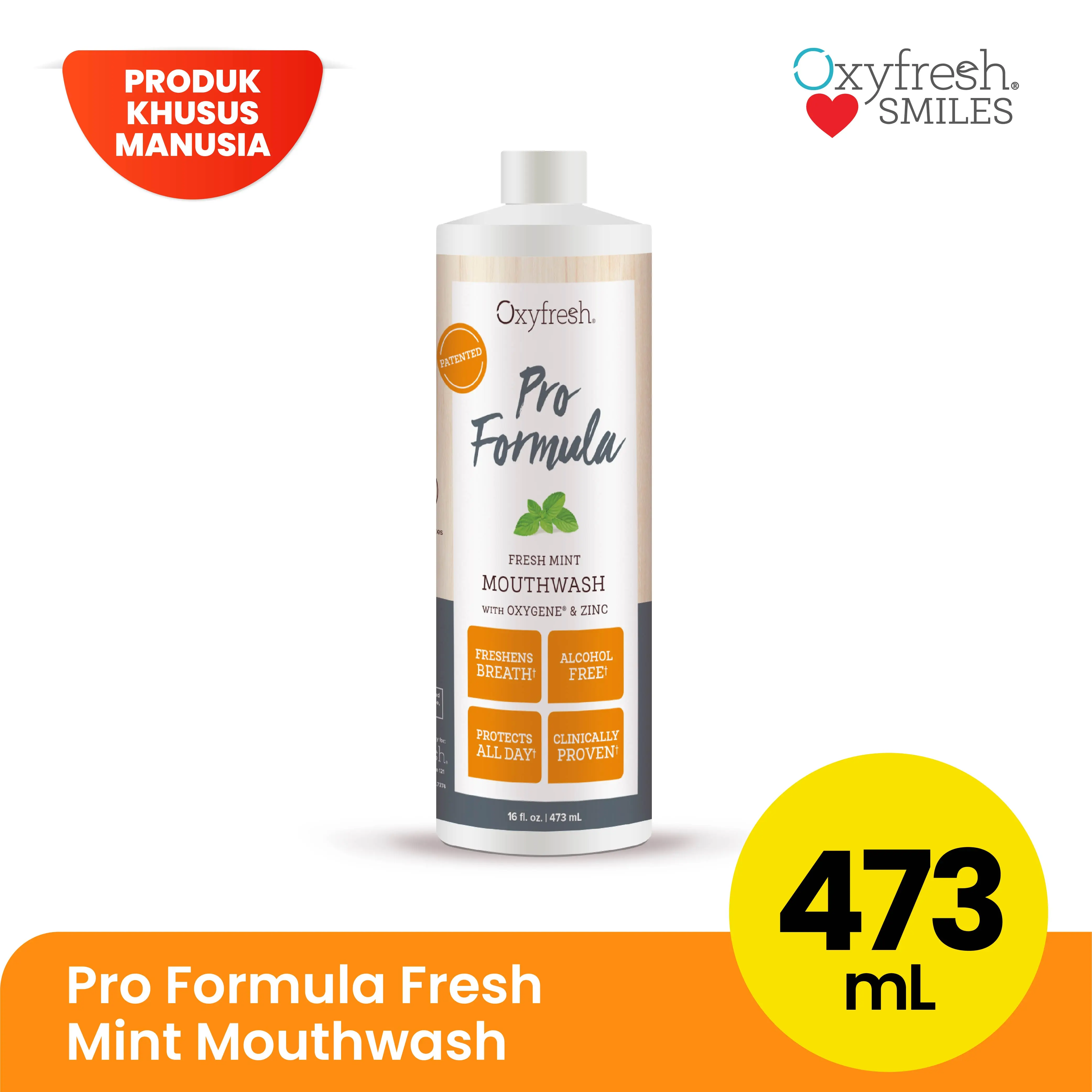 Oxyfresh Pro Formula Zinc Mouthrinse 473ml