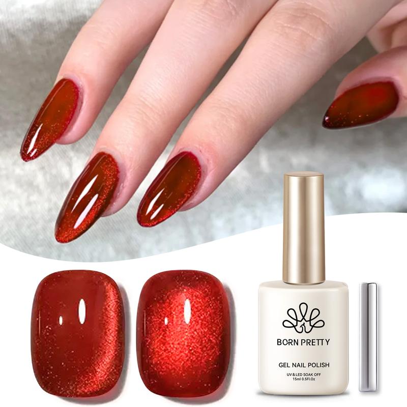  Gel Mắt Từ Tính CÓ SINH TRẺ TRUNG 15ml Sơn Móng Tay Lấp Lánh Phản Quang Sơn Móng Tay Mắt Từ Tính Hình Mèo Đỏ Tự Làm UV Và Đèn LED Ngâm Tắt 59126 