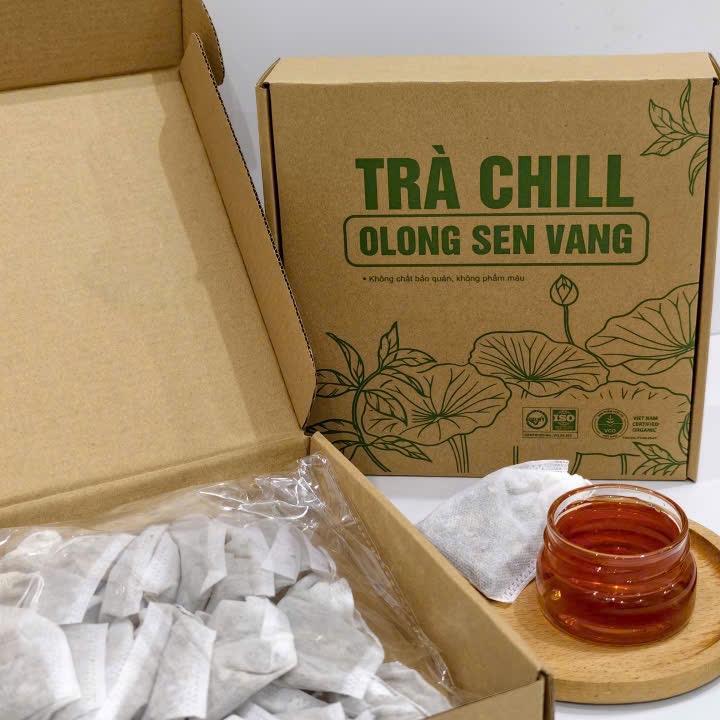 Trà Chill O Long Sen Vàng - Trà Dưỡng Sinh 100% Thiên Nhiên Không Chất Bảo Quản Không Phẩm Màu Tốt Cho Người Lớn Tuổi