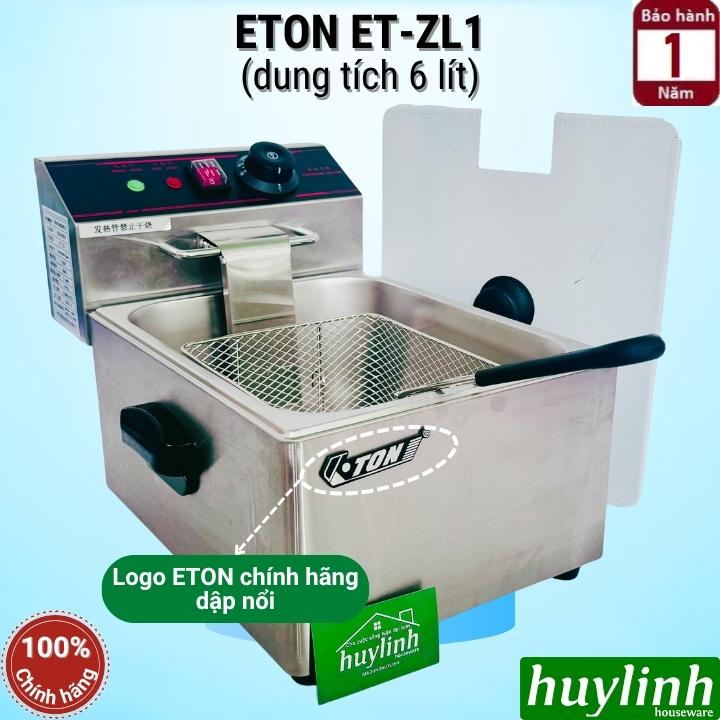Bếp chiên nhúng đơn ngập dầu ETON ET-ZL1 - Dung tích 6 lít - Lòng nồi Inox 304 - Hàng chính hãng