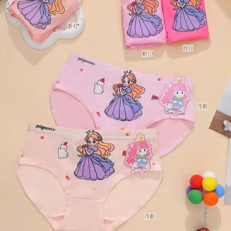 Set 10 Quần Lót cho bé gái từ 9-32kg Chất Liệu Cotton Thoáng Mát, Mềm Mịn, Hoạ Tiết Dễ Thương đồ đồ lót một mảnh màu xám 9-10 năm quanchi ptreem quanchip be 0