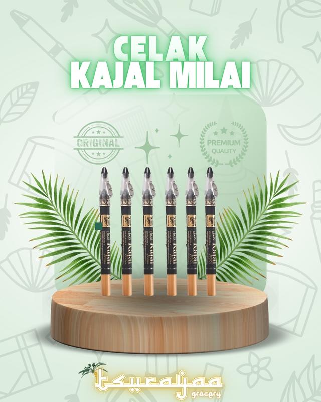 CELAK KAJAL MILAI EYELINNER WATERFPROOFNSATUAN COD Eyeliner Waterproof Pensil Kosmetik 0