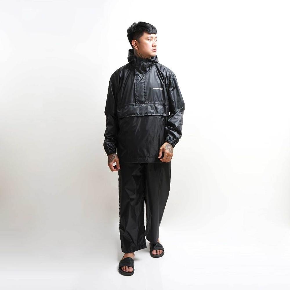 Breakside Raincoat Set Harutake - Black Jas Hujan - M