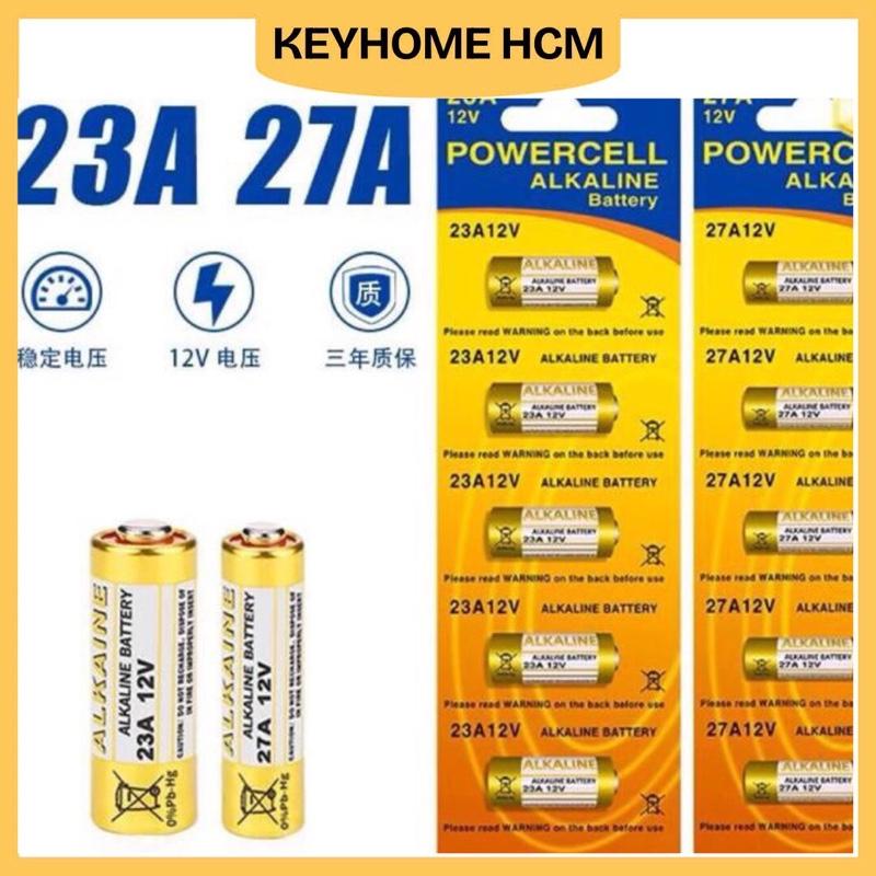 Pin 12V-27A Pin Điều Khiển Cửa Cuốn,Chuông Cửa Không Dây......