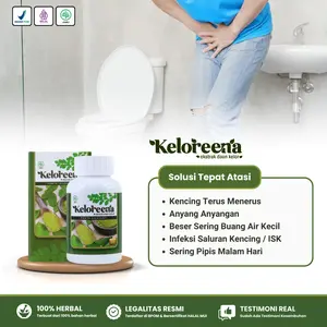 Keloreena - Obat Kencing Terus Menerus Sering Buang Air Kecil Infeksi Saluran Kemih Anyang Anyangan Pria Dan Wanita Dengan Keloreena Kapsul Ekstrak Daun Kelor