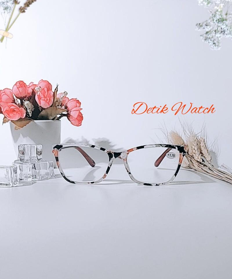 Product Introduction of Kacamata Baca Kacamata Plus Frame Kotak Leopard Putih ZZ455D-T Lensa Free Box dan Kain Lap 2