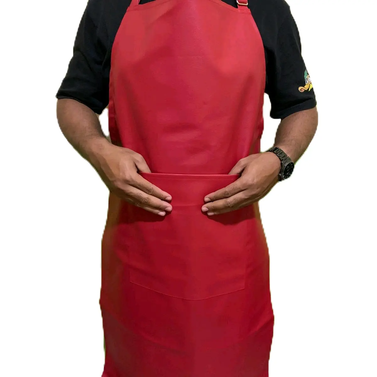 Celemek-apron waterproof jumbo polos-celemek anti air-bahan oscar-kulit sintetis