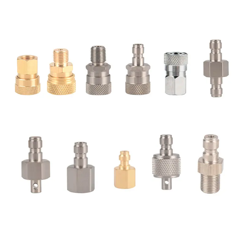 HPA M10*1 M8*1 1/8BSP 1/8NPT Quick Coupler 8MM Quick Disconnect Male/Female For Scuba
