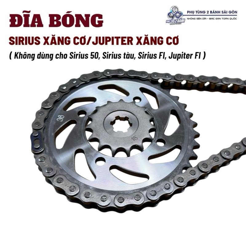 Nhông sên đĩa xe Sirius cơ Jupiter cơ 36T-15T-106L không dùng cho dòng Sirius FI Jupiter FI xe Sirius tàu Phụ Tùng