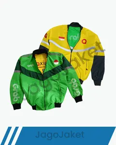 JagoJaket - Jaket Bolak Balik Grab - Maxim Pria Bomber Waterproof | Anti Air | Reflektif | Anti Gerah & Nyaman