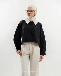 Barrel Blazer Outer Wanita Semiwoll Premium Blazer Korean Premium Original