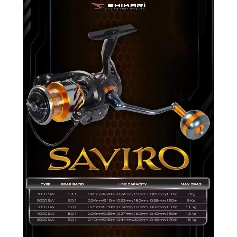 SHIKARI SAVIRO HG SW Reel Pancing Spinning 2000 & 3000 2