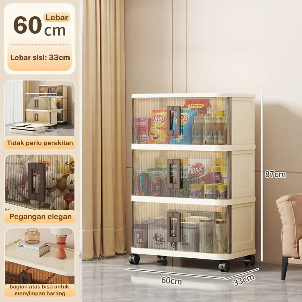 60cm-Abu transparan-3 Susun