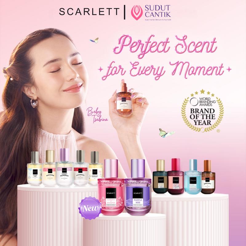 Scarlett Whitening Euphoria Eau De Parfum 30ml BPOM Original Perfume Wangi Wanita Violet - Pear, Pear - Mewah, Orange 0