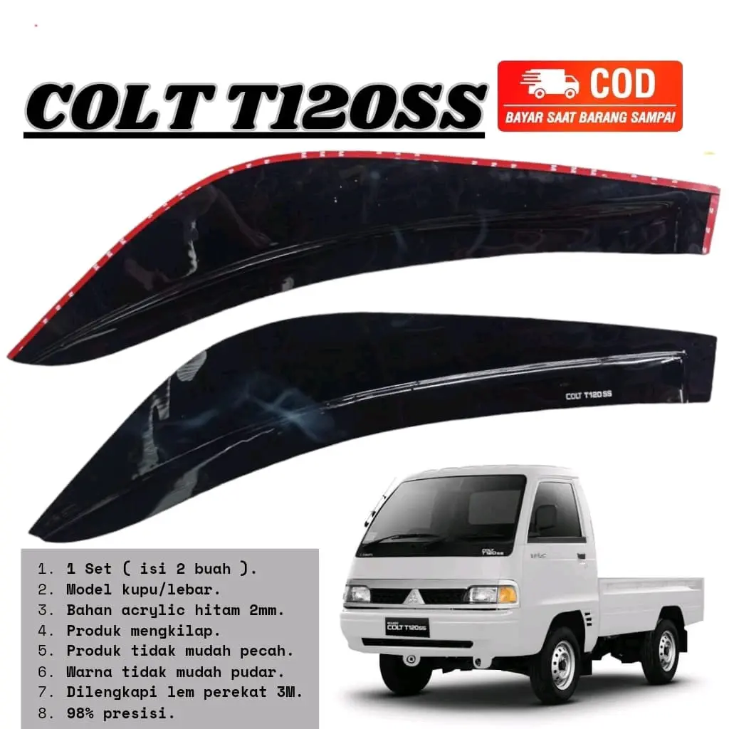talang air mobil colt t120ss model kupu-kupu pick up & mini bus Aksesoris Car Penutup