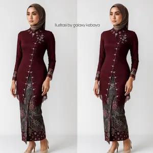 KEBAYA JANGGAN /Kebaya Modren/ Kebaya Wisuda /Kebaya Terbaru/ Kebaya Brokat /Kebaya Stelan /Kebaya Lamaran Kondangan Payet Setelan Wanita Panjang